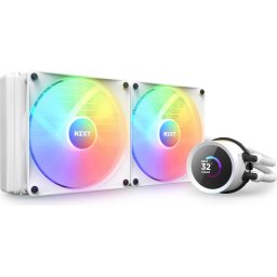 Охладител за процесор NZXT Kraken 280 RGB White, LCD Display