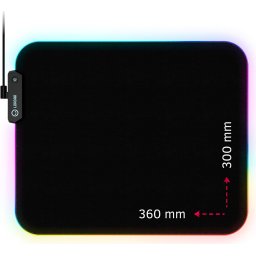 Lorgar Steller 913, Gaming mouse pad, High-speed surface, anti-slip rubber base, RGB backlight, USB connection, Lorgar WP Gamewa