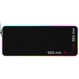 Lorgar Steller 919, Gaming mouse pad, High-speed surface, anti-slip rubber base, RGB backlight, USB connection, Lorgar WP Gamewa