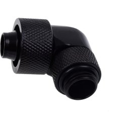 Фитинг Alphacool Eiszapfen, Удължител, 90°, 16/10mm, G1/4, Черен мат
