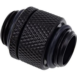 Адаптер съединител с вътрешна резба Alphacool, Въртящ се, G1/4, Черен мат