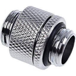 Адаптер съединител с вътрешна резба Alphacool, Въртящ се, G1/4, Сребрист