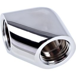 L-конектор Alphacool Eiszapfen, G1/4 AG вътрешна резба G1/4 IG, Сребрист