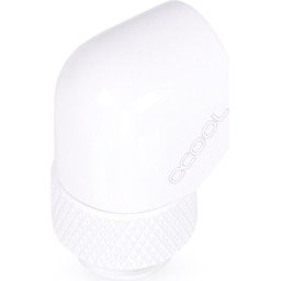 Въртящ се L-конектор Alphacool Eiszapfen, G1/4 AG auf G1/4 IG, Бял
