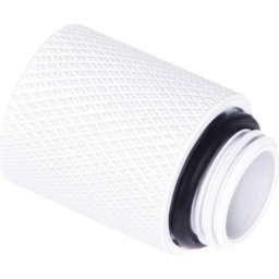 Удължител Alphacool Eiszapfen, 20 mm, G1/4 вънжна към G1/4 вътрешна резба, Бял