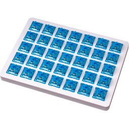 Суичове за механична клавиатура Keychron Gateron Phantom Blue Switch, Комплект 35 броя
