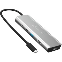 5-портов хъб j5create Mini Dock JCD401 USB4, USB-C, 4K HDMI