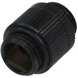 Адаптер Alphacool HF, Двоен нипел, G1/4 - G1/4, Въртящ се, Черен мат