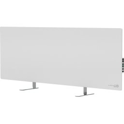 AENO Premium Eco Smart Heater, 700W, Tempered glass, Infrared+convection heating type, WHITE