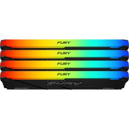 Памет Kingston FURY Beast Black RGB 64GB(4x16GB) DDR4 3200MHz CL16