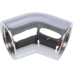 L-конектор Alphacool HF, Вътрешна резба G1/4 - G1/4, 45°, Хром