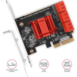AXAGON PCES-SA6 - PCI-E controller, 6x SATA