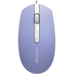 Canyon Wired optical mouse with 3 buttons, DPI 1000, with 1.5M USB cable, Mountain lavender, 65*115*40mm, 0.1kg