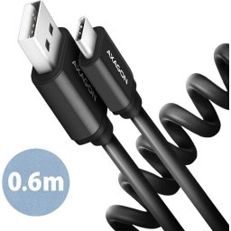 AXAGON Cable USB-A - USB-C M/M, 0.6m