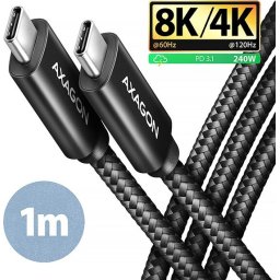 AXAGON USB-C 1m, USB4 / Thunderbolt 40Gbps