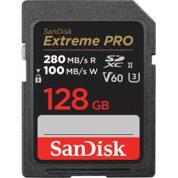 SanDisk Extreme PRO SDXC 128GB, V60 UHS-II