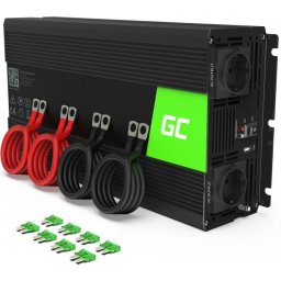 Инвертор GREEN CELL, 12/220V, DC/AC, 2000W/4000W, Чиста синусоида