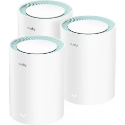 Безжичен рутер Cudy M1300, 3-pack, AC1200 Dual Band, 2.4/5 GHz, 300 - 867 Mbps