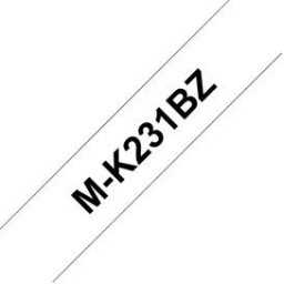 ЛЕНТА ЗА ЕТИКЕТНИ ПРИНТЕРИ BROTHER MK-231BZ P-Touch/P-Touch M - 12 mm x 4,00 m - BLACK ON WHITE TAPE