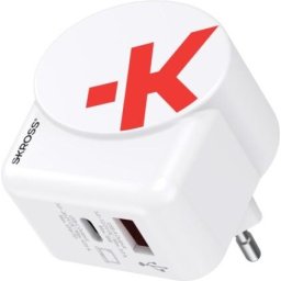 Адаптер-зарядно SKROSS Euro USB Charger AC65PD, USB-A, USB-C