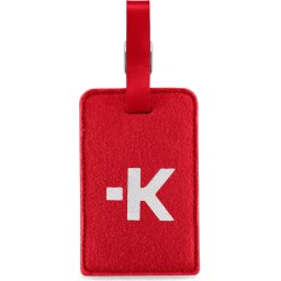 Етикетник за багаж Skross Luggage Tags, Карта за контакт, Червен