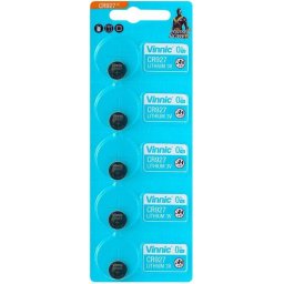 Бутонна батерия литиева CR927 3V /AG7/ 395 5PK BLISTER /цена за 1 батерия/ VINNIC