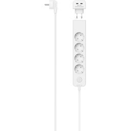 HAMA Разклонител 5 гнезда, 17 W, 2хUSB-C, превключвател, 1,4 м, бял