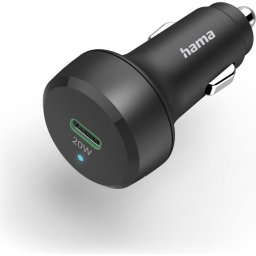 Зарядно за кола Hama, 12-24V USB-C, PD/QC, 20W, USB-A, черно