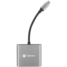 Докинг станция Natec USB-C Multiport Adapter 3 in 1 Fowler MINI USB 3.0, HDMI 4K, USB-C PD