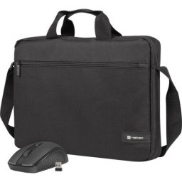 Комплект Natec laptop bag WALLROO 2 15.6" with wireless mouse Black