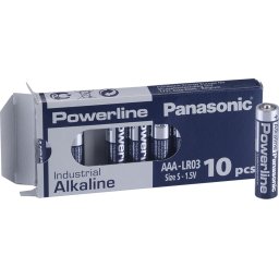Алкални батерии индустриални LR03 AAA 1,5V 10PK INDUSTRIAL Powerline PANASONIC