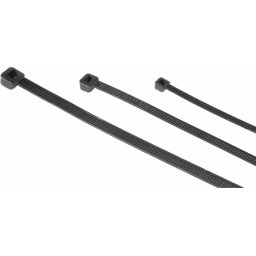 Кабелни връзки черни, 150 броя, 100 / 150 / 200 mm, Self-locking