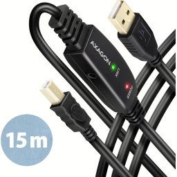 AXAGON ADR-215B - USB repeater cable 15m