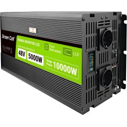 Мобилен DC/AC инвертор Green Cell - 48/220V, 5000W чиста синусоида
