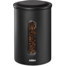 XAVAX Кутия за кафе 1,3 кг зърна или 1,5 кг на прах, херметична, черна