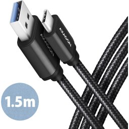 AXAGON SPEED USB-C USB-A 3.2 Gen 1 cable 1.5 m