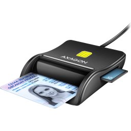 AXAGON CRE-SM3SD - USB-A 4-slot Smart/ID card FlatReader