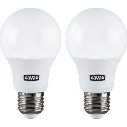 LED крушка Xavax, E27, 806 lm, 60W, Топло бяла, 2 бр