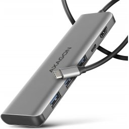AXAGON HMC-5H USB-C hub, 3x USB-A, 4K HDMI, PD 100W