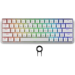 Геймърска безжична клавиатура Spartan Gear Pegasus 2 RGB White