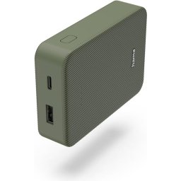 HAMA Външна батерия "Colour 10", 10000 mAh, 2 изхода: USB-C, USB-A, зелен