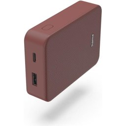 HAMA Външна батерия "Colour 10", 10000 mAh, 2 изхода: USB-C, USB-A, червена