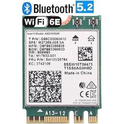 Мрежова платка за лаптоп Intel Wi-Fi 6E AX210 (Gig+), M.2 2230, 2x2 AX R2 (6GHz) + Bluetooth