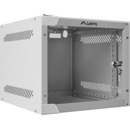 Комуникационен шкаф Lanberg rack cabinet 10” wall-mount 4U / 280x310 for self-assembly (flat pack), grey