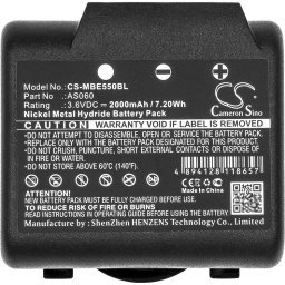 Батерия за дистанционно управление за кран iMET BE5500, M550S ZEUS AS060 NIMH 3,6V 2000mAh Cameron Sino