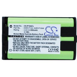 Батерия за телефон 3.6V NiMH 850mAh HHR-P104 Panasonic KX-TG5452M Cameron Sino