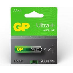 Алкална батерия GP ULTRA PLUS LR6 AA /4 бр. в опаковка/ 1.5V