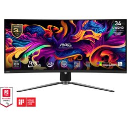 Монитор MSI MAG 341CQP - 34" QD-OLED UWQHD 175Hz Curved