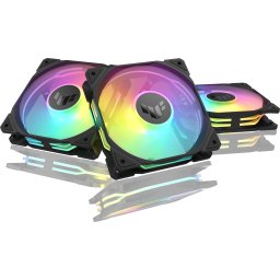Комплект Вентилатори 3в1 ASUS TUF GAMING TR120 ARGB Reverse Black
