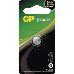 Литиева бутонна батерия GP CR1025 3V 1 бр. в блистер /цена за 1 бр./